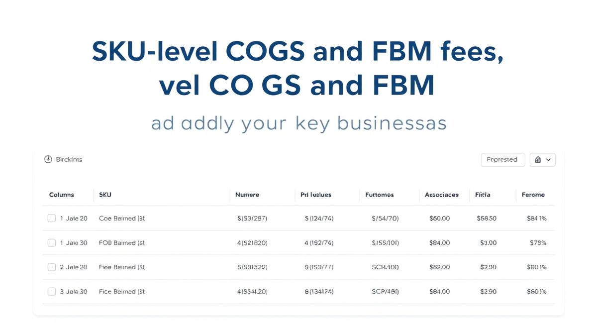 Nova COGS management interface for uploading and tracking product costs