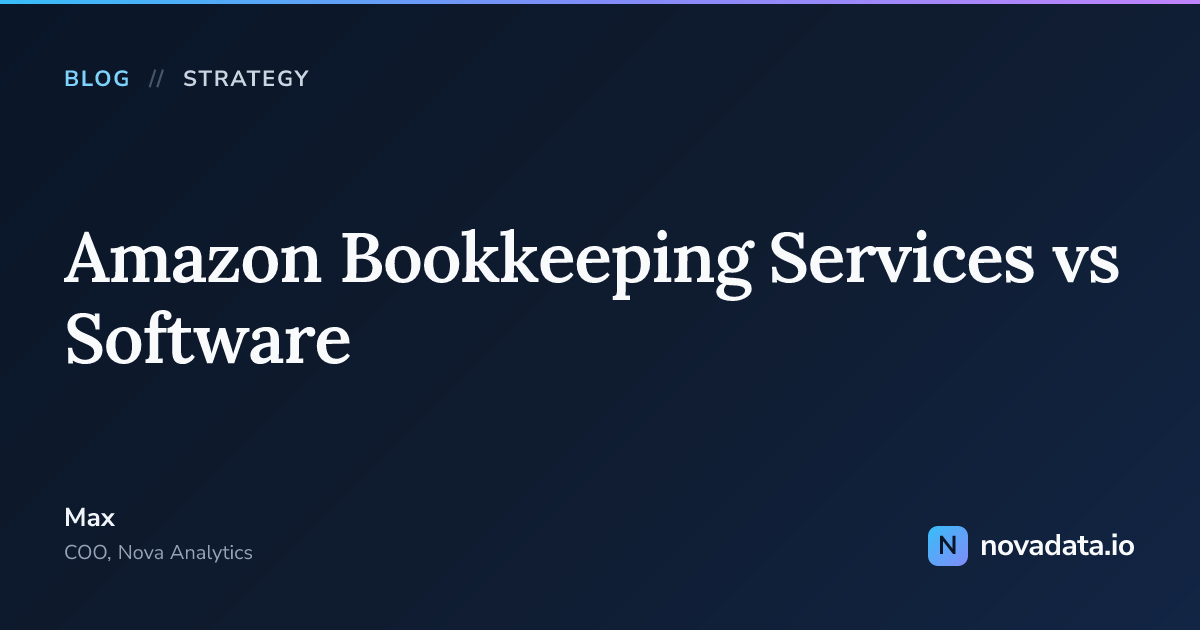 Amazon Bookkeeping Services vs Software