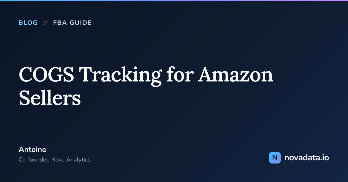 COGS Tracking for Amazon Sellers