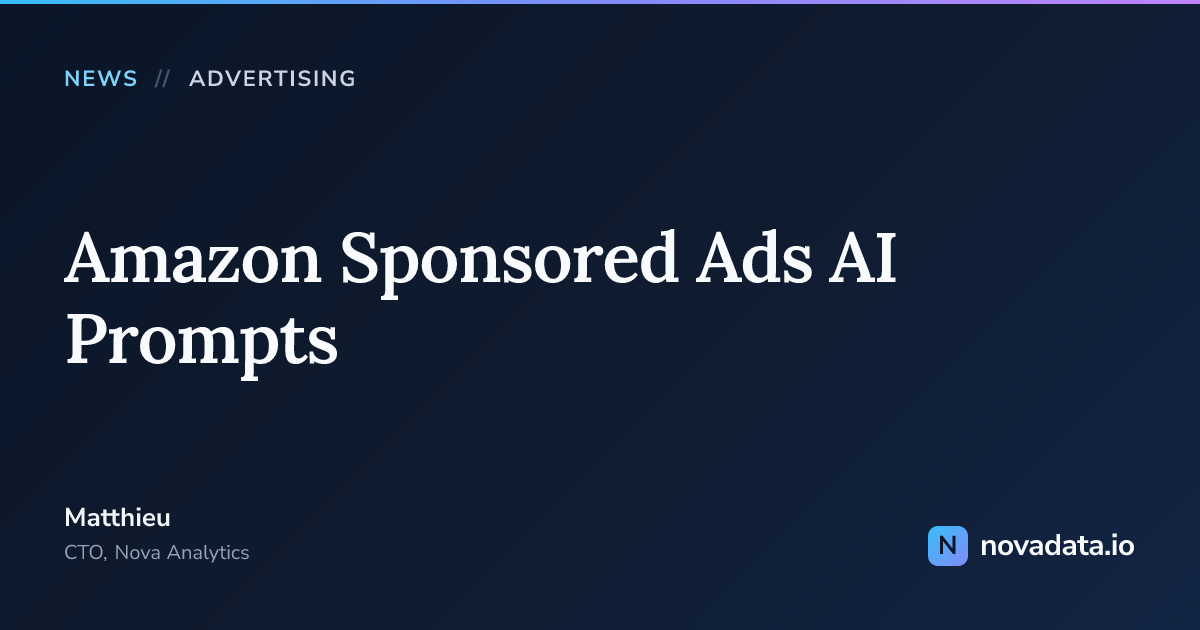 Amazon Sponsored Ads AI Prompts