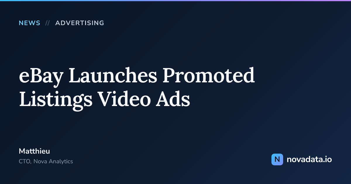 eBay Launches Promoted Listings Video Ads