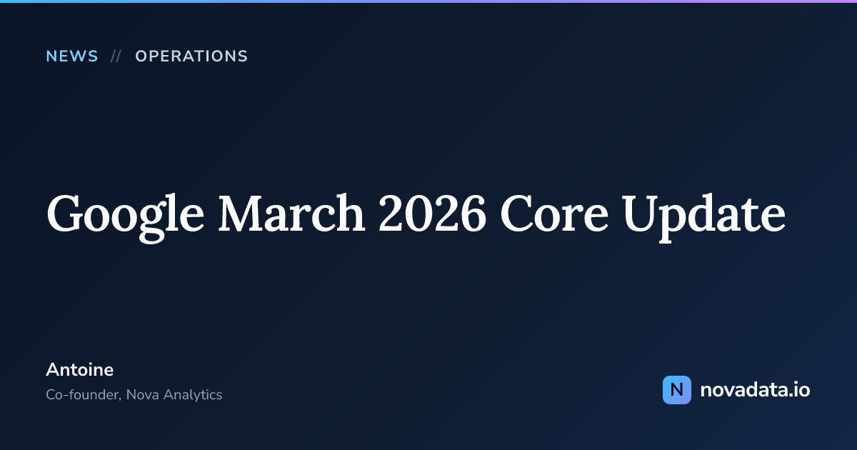 Google March 2026 Core Update